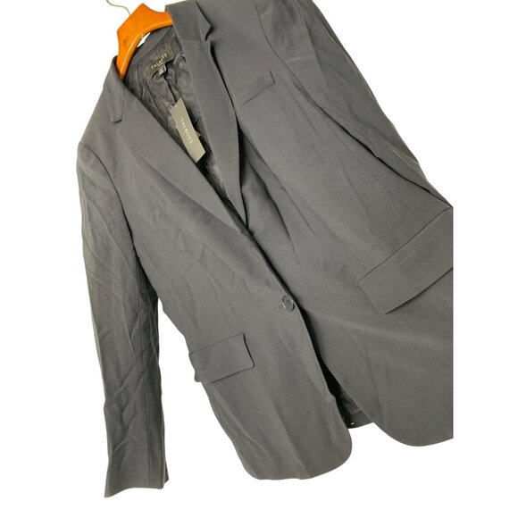 Talbots Black Wool Blend Career Jacket 12P Two Button Single Vent Fully Lined - Picture 6 of 8